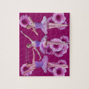 Ballerina und rosa Mamas Puzzle