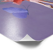 Ballerina und Schmetterlinge Fotodruck (Ecke)
