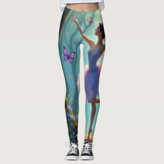 Ballerina und Schmetterlinge Leggings
