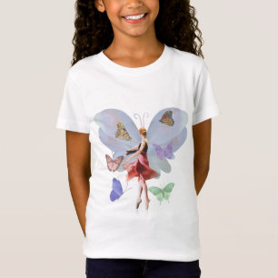Ballerina und Schmetterlinge T-Shirt