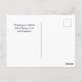 Ballerina und Schmetterlinge tanzen Lila Ballett P Postkarte (Rückseite)