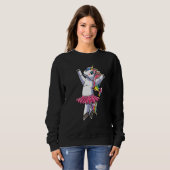 Ballerina Unicorn Ballet Dance Dancing Danseuse Sweatshirt (Vorne ganz)