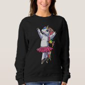 Ballerina Unicorn Ballet Dance Dancing Danseuse Sweatshirt (Vorderseite)