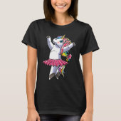 Ballerina Unicorn Ballet Dance Dancing Danseuse T-Shirt (Vorderseite)
