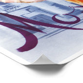 Ballerina Vintag sowjetisches Poster (Ecke)