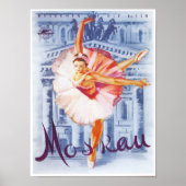 Ballerina Vintag sowjetisches Poster (Vorne)