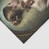 Ballerina Vintage Creme & Brown Bows Decoupage Seidenpapier (Ausschnitt)