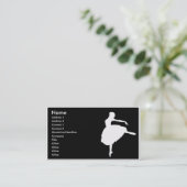 ballerina Visitenkarte - (Stehend Vorderseite)