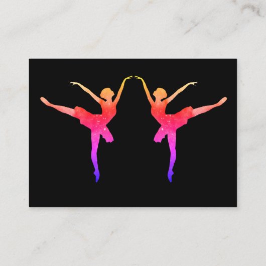 Ballerina Visitenkarte (Rückseite)