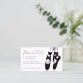 Ballerina-Visitenkarte Visitenkarte (Stehend Vorderseite)