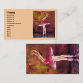BALLERINA-VISITENKARTEN VISITENKARTE (Vorne/Hinten)