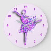 Ballerina Wall Clock Große Wanduhr (Vorderseite)