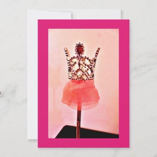 Ballerina Wand Einladung (Vorderseite)