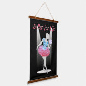 Ballerina Wandteppich Mit Holzrahmen (Gewinkelt)