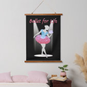 Ballerina Wandteppich Mit Holzrahmen (Schlafzimmer)