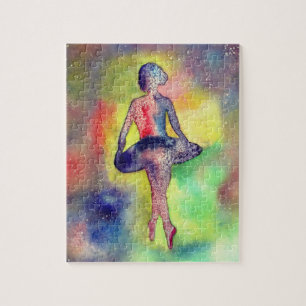 Ballerina Watercolor Art Puzzle