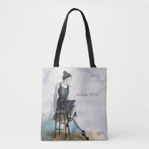 Ballerina Watercolor Dancer Tasche