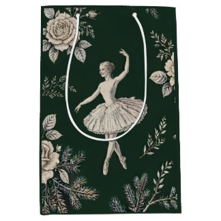 Ballerina Weihnachts-Toile - Jägergrün Mittlere Geschenktüte