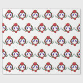 Ballerina Weihnachtsfeiertag Geschenkpapier (Flach)