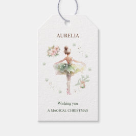Ballerina Weihnachtsgeschenk Tag Geschenkanhänger