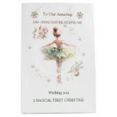 Ballerina Weihnachtsgeschenktasche Mittlere Geschenktüte (Vorderseite)