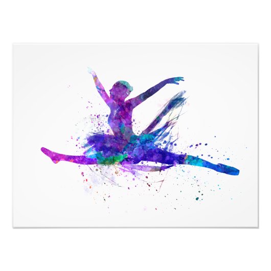 Ballerina Woman Ballett dancing dancer Fotodruck (Vorne)