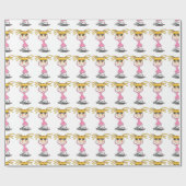 Ballerina Wrapping Paper Geschenkpapier (Flach)