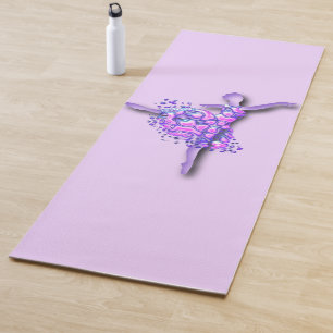Ballerina Yoga Mat Ballett Tänzerin Frau Yogamatte