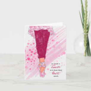 Ballerina Zehenschuhe und Tänzer Zitat Rosa