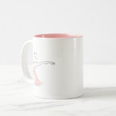 Ballerinaballetttänzer Zweifarbige Tasse (Vorderseite Links)
