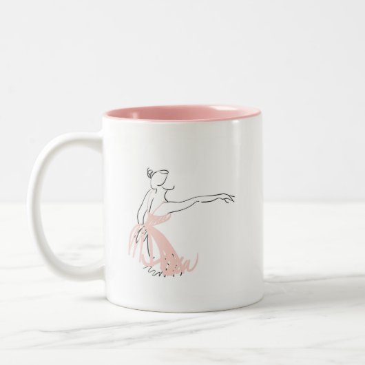 Ballerinaballetttänzer Zweifarbige Tasse (Links)