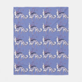 Ballerinaborzoi-Fleece-Decke Fleecedecke (Vorderseite)