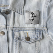 Ballerinaen pointe B&W Button (Beispiel)