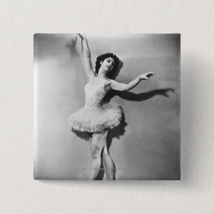 Ballerinaen pointe B&W Button