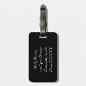 Ballerinaeule Gepäckanhänger (Rückseite vertikal)