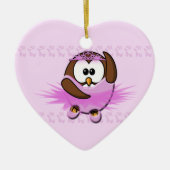 Ballerinaeule Keramikornament (Vorne)