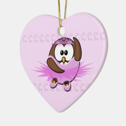 Ballerinaeule Keramikornament (Links)