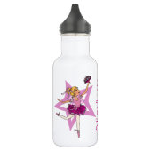 Ballerinamädchen nannten lila Getränkflasche Trinkflasche (Links)