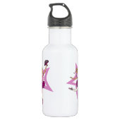 Ballerinamädchen nannten lila Getränkflasche Trinkflasche (Rückseite)