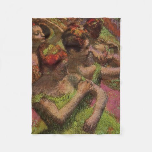 Ballerinas Adjusting Their Dresses (Edgar Degas) Fleecedecke (Vorderseite)