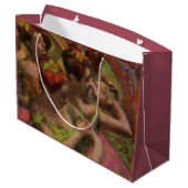 Ballerinas Adjusting Their Dresses (Edgar Degas) Große Geschenktüte (Rückseite Schrägansicht)