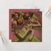 Ballerinas Adjusting Their Dresses (Edgar Degas) Karte (Vorderseite/Rückseite Beispiel)