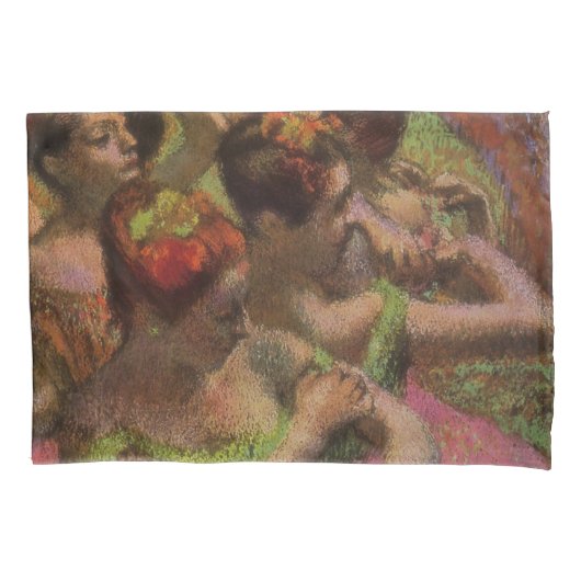 Ballerinas Adjusting Their Dresses (Edgar Degas) Kissenbezug (Vorderseite-Links)