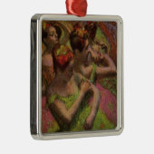 Ballerinas Adjusting Their Dresses (Edgar Degas) Ornament Aus Metall (Rechts)
