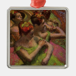 Ballerinas Adjusting Their Dresses (Edgar Degas) Ornament Aus Metall