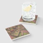 Ballerinas Adjusting Their Dresses (Edgar Degas) Steinuntersetzer (Seitenansicht)