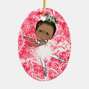 Ballerinas American Girls Adorable Keramikornament