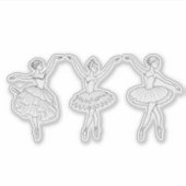 Ballerinas Aufkleber (Vorderseite)