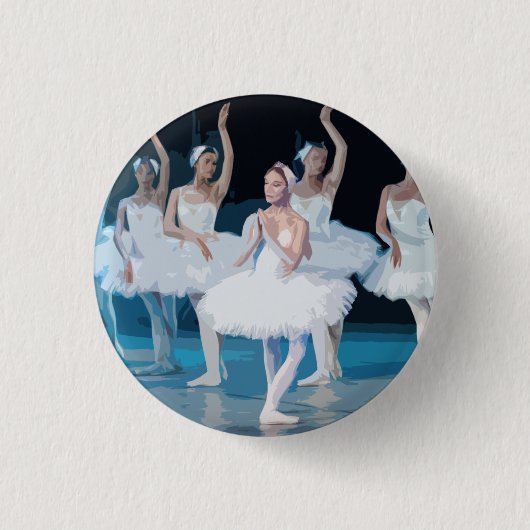 Ballerinas Ballet Dancer Dance Erwägungsgrund Tänz Button (Vorderseite)
