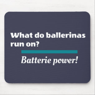 Ballerinas Ballett Tanzscherz Mousepad